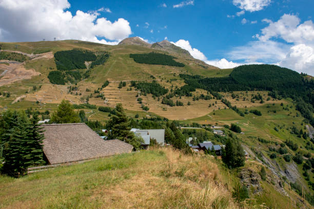 istock View from Les Deux Alpes in the summer 1182500360