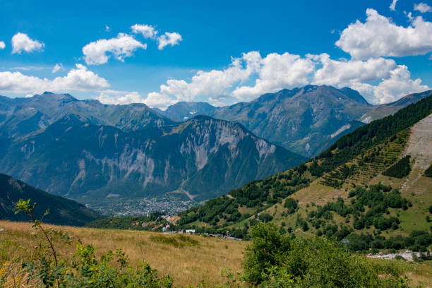 istock View from Les Deux Alpes in the summer 1182500996