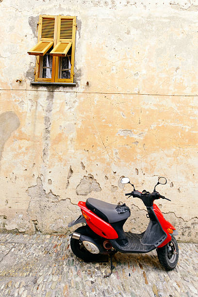 istock Scooter in Alley. Color Image 118250236