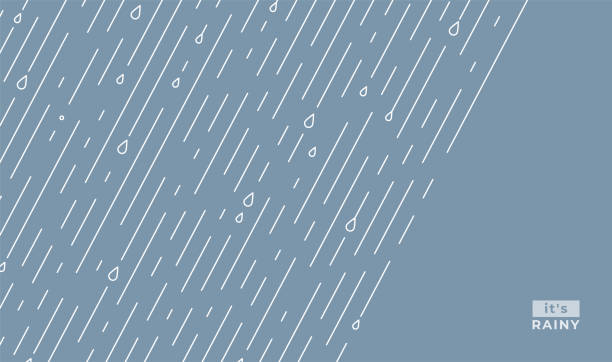 Rain vector pattern. It s rainy, season background in simple flat style with water line and liquid drops. Rainfall illustration. Copy space in the right sight. Raindrops front, starting Rain vector pattern. It s rainy, season background in simple flat style with water line and liquid drops. Rainfall illustration. Copy space in the right sight. Raindrops front, starting. rain patterns stock illustrations
