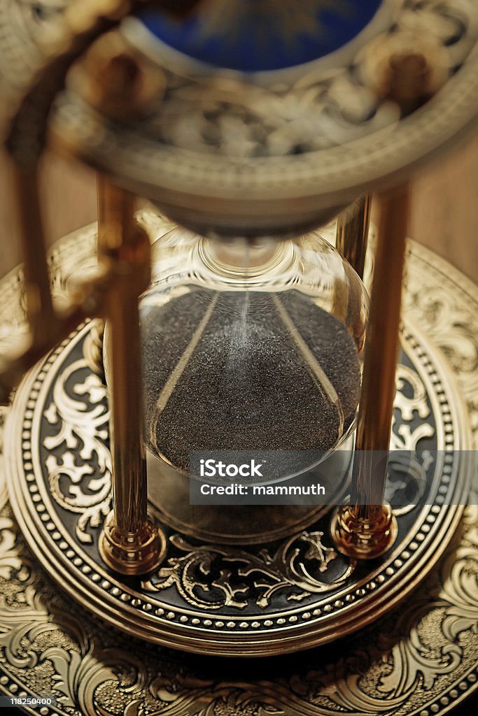 old gilded hourglass  Antique Stock Photo