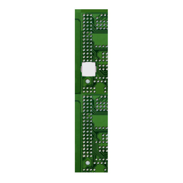 istock Letter I, Alphabet in circuit board style. Digital hi-tech letter isolated on white. 3d illustration 1182505182