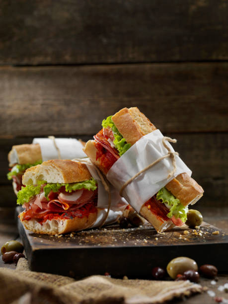 istock Italian Sandwich with Roasted Red Peppers 1182507783