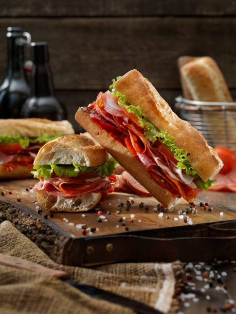 istock Italian Sandwich with Roasted Red Peppers 1182507828