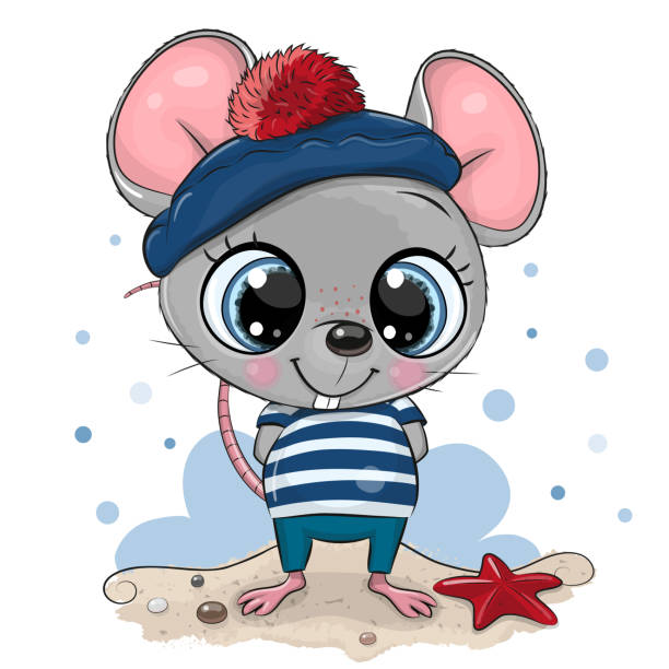 baby cartoon maus im matrosenkostüm - 5545 stock-grafiken, -clipart, -cartoons und -symbole