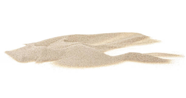 Sand pile isolated on a white background