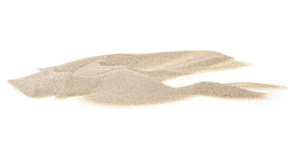 Sand pile isolated on a white background