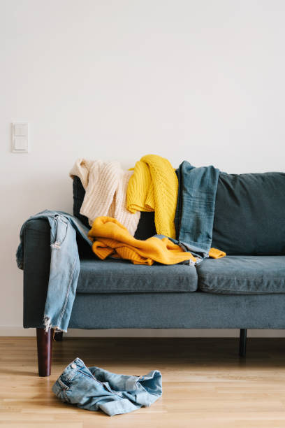Messy living room