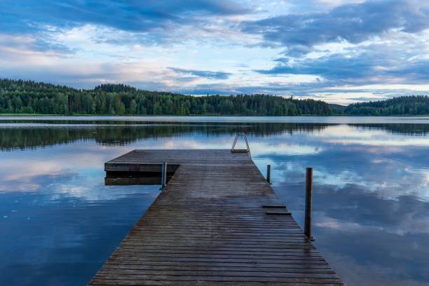 istock Fields, lakes of finland. 1182513996