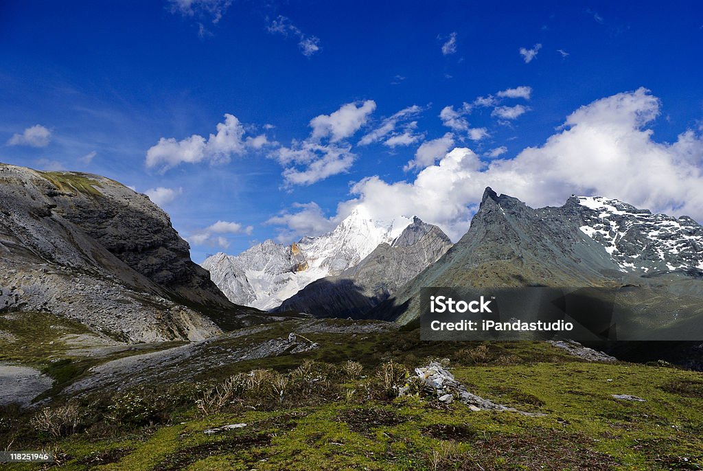 snow moutains  Beauty In Nature Stock Photo