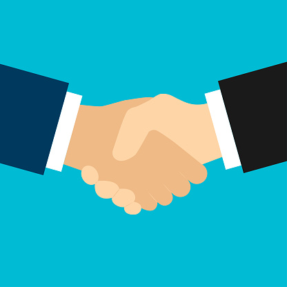 Handshake Solution Of The Problem Arrangement Peace Flat Style Stock ...
