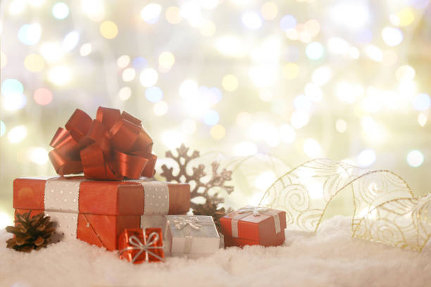 istock Christmas decoration and christmas present 1182521473