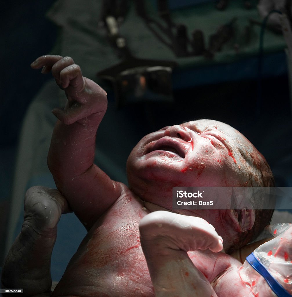 Neonato - Foto stock royalty-free di Bambino appena nato