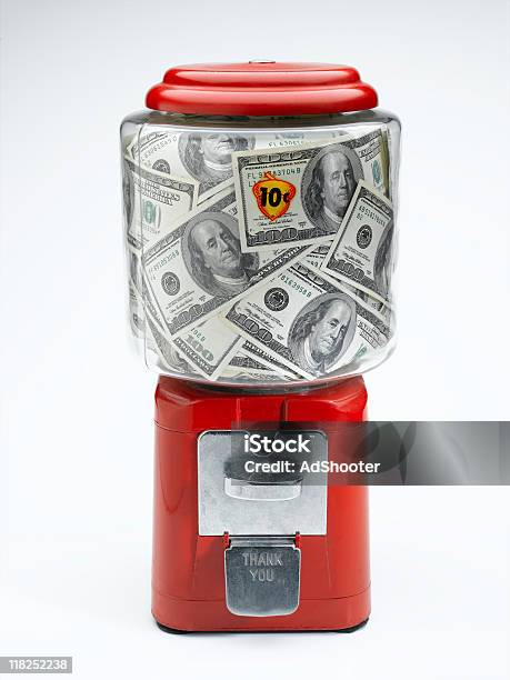 Money Stock Photo - Download Image Now - Gumball Machine, Change Dispenser, Coin