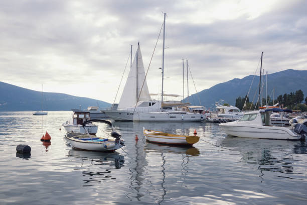 istock Cloudy autumn day, beautiful Mediterranean landscape. Montenegro 1182523819