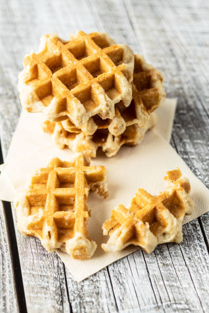 istock Tasty sweet waffles. 1182523994