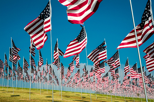 Memorial Day, July 4th, Veterans Day, 9/11 remembrance applications for American events.
