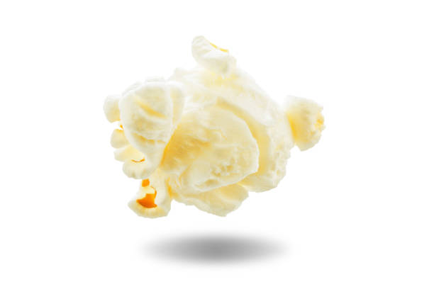 istock Popcorn with salt on a white isolated background 1182525366