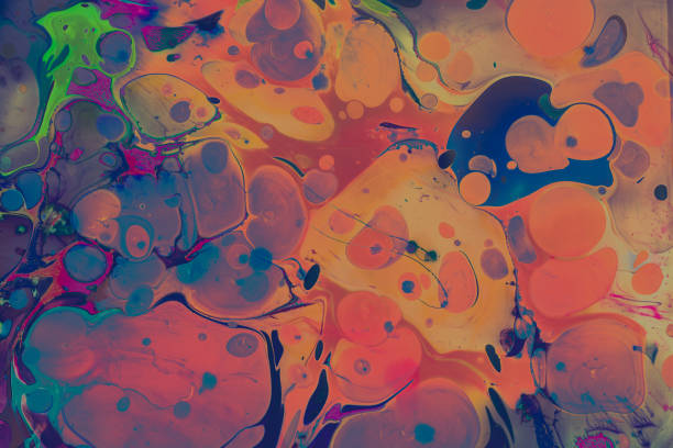 istock Abstract grunge art background texture with colorful paint splashes 1182527837