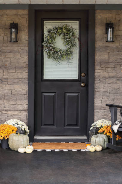 istock Front Porch Decorated for Thanksgiving Day 1182528801