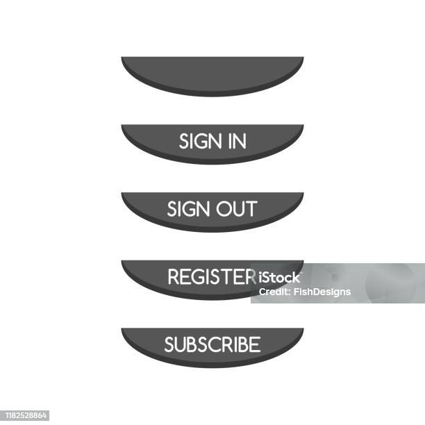 Patterned Web Button Icons For Computer Web Buttons 37 Stock Illustration - Download Image Now - Blank ...
