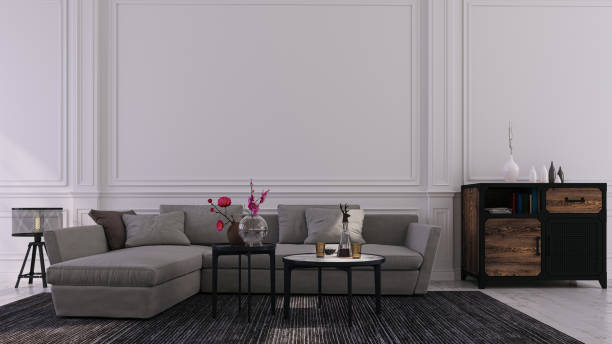istock Decorative background for home, office and hotel. Modern interior design 1182534832
