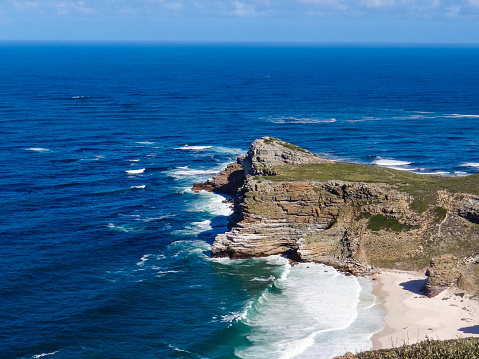Cape of Good Hope and the blue waves in Africa