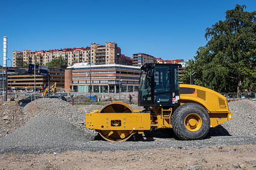 Asphalt drum compactor