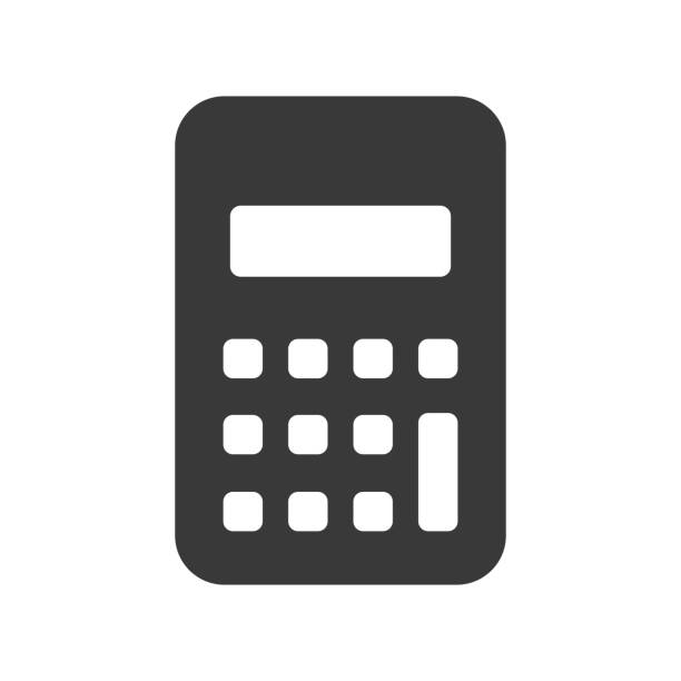 ilustrações de stock, clip art, desenhos animados e ícones de calculator icon vector - calculator