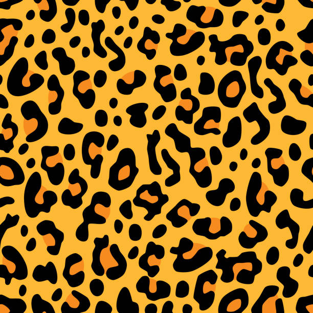 leopard spots muster - leopard stock-grafiken, -clipart, -cartoons und -symbole