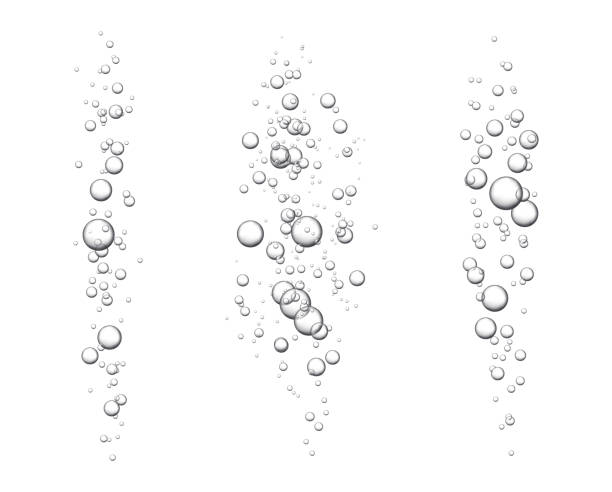 istock Vector fizzy drink isolated on white background. The texture of the air bubbles. Soda. Circles are going up 1182537916