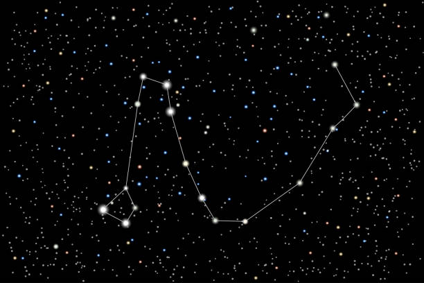 kuvapankkikuvitukset aiheesta vektorikuva dracon (lohikäärme) tähdistöstä tähtitaivaan taustalla. - draco constellation