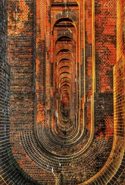 Ouse Valley Viaduct View from the middle of a viaduct in Sussex, England ouse river photos stock pictures, royalty-free photos & images
