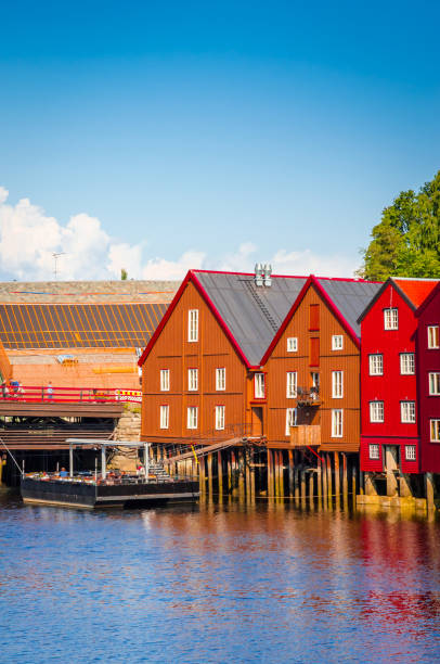 istock Panoramic view of beautiful city Trondheim, Norway 1182541165