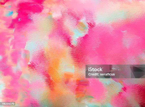 Розовый Аэрограф Фон — стоковые фотографии и другие картинки Acrylic On Canvas - Acrylic On Canvas, Oil And Acrylic, Абстрактный