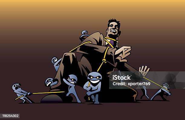 Tied Up Stock Illustration - Download Image Now - Pulling, Alien, Direction