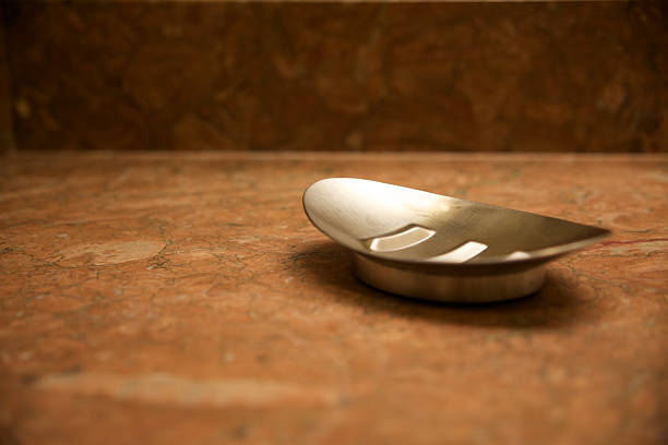 istock Bathroom Soap Dish on Marble Counter 118254474