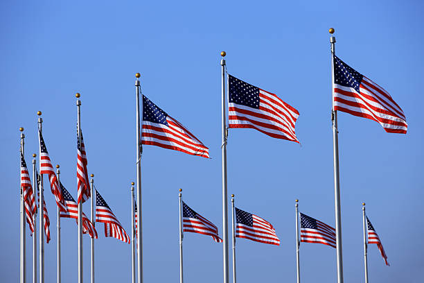 istock US Flags around the Washington Monument, DC 118254793