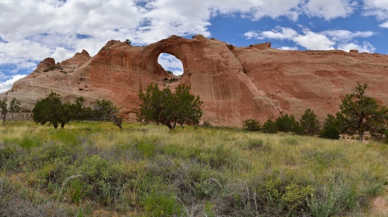 Located in Window Rock, AZ, the capitol of the navajo nation, the rock formation with the hole in it provides a must see tourist stop.