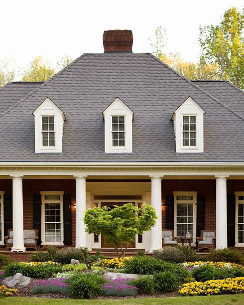 istock Exterior of House with Columns 118256002