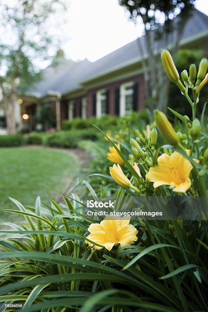 Fachada del hotel - Foto de stock de Jardín privado libre de derechos