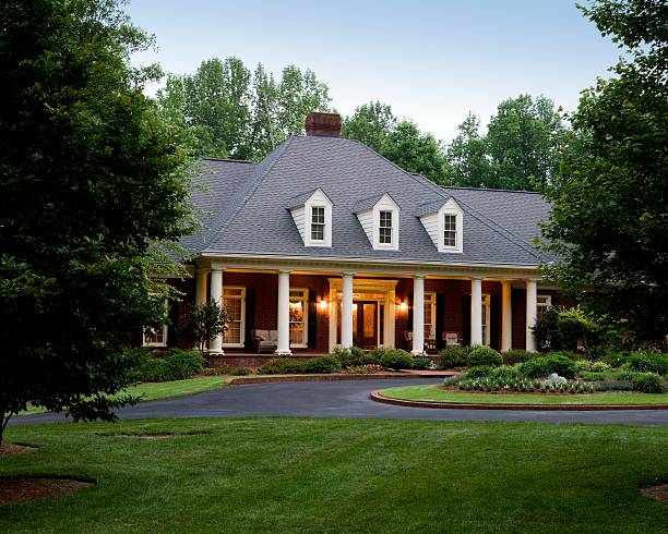 istock Elegant House Exterior  Illuminated 118256064