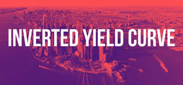 Photo of Inverted Yield Curve with aerial view of New York City