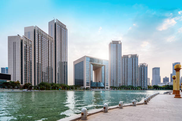 istock Tianjin modern urban landscape skyline 1182560812