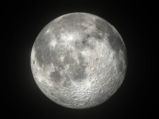 クリアナイトストック写真の満月 - 月面 ストックフォトと画像