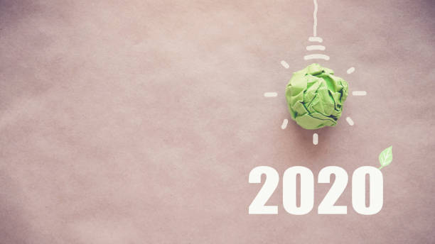 istock 2020 Green paper light bulb, New year eco, social responsibility, csr, innovation solution concept 1182568175