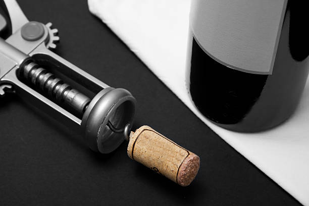 istock Wine Bottle In Black And White 118257293