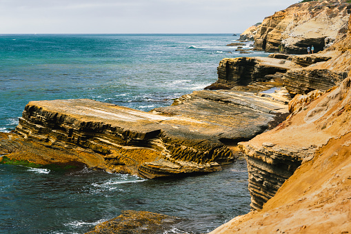 Cliffs and ocean view. San Diego peninsula, California