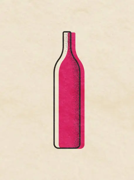 Vector illustration of Wine bottles illustration