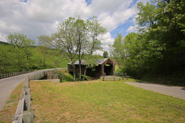 istock Two bridges - Locust Creek covered bridge 1182587192